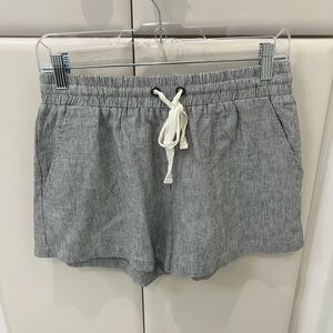 Lovestitch Black and White Striped paper bag Shorts